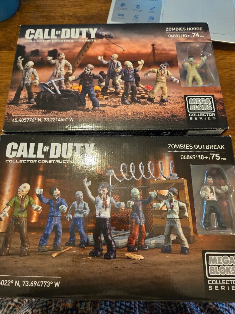 Two Call of Duty Collector Costruction Sets
